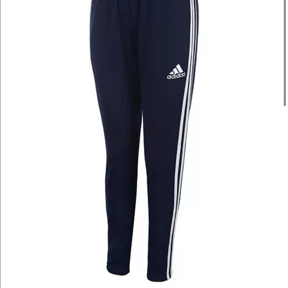 Adidas Trainer Pant Youth Size L (14/16) Navy